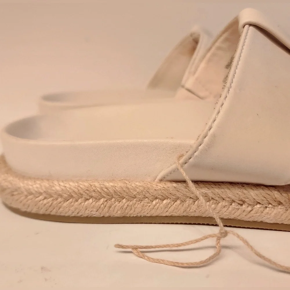 Joie Women's Nacho Espadrille Women’s Off White Sandals Slides Size 9